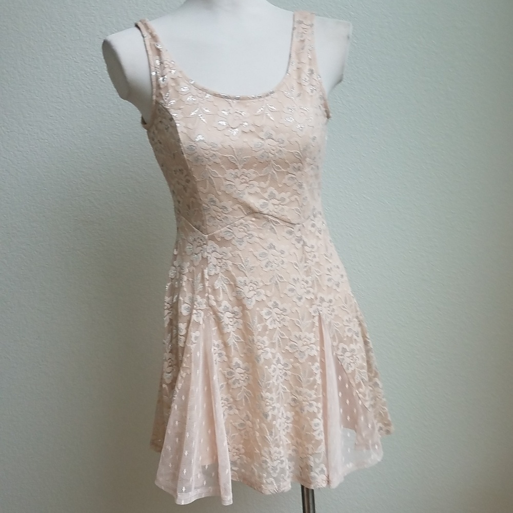 Lily Rose Lace Panel Dress
